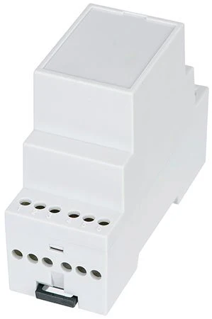 H-Tronic HUT 2-C, grey, white, ABS (UL 94V0), 35 x 71 x 90 mm, clip-on mounting, not waterproof