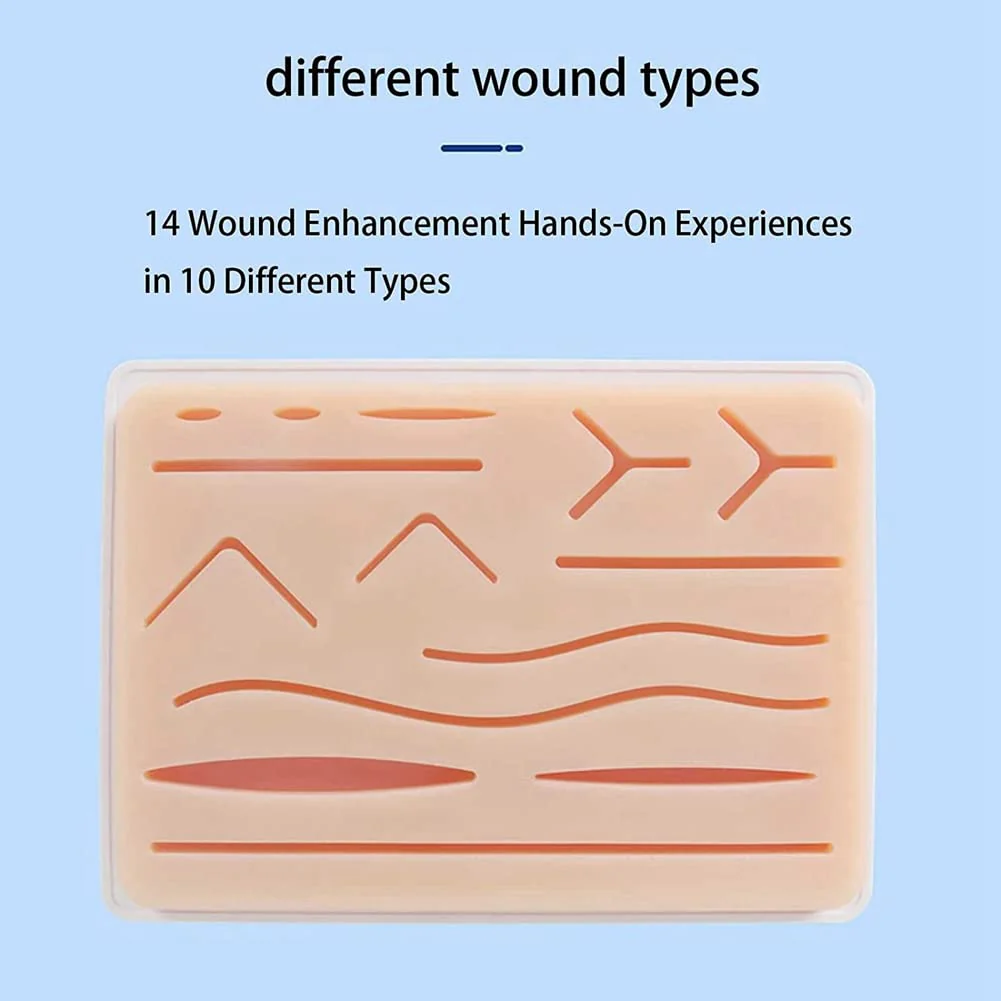 HADIIH Improved large 3-layer seam pad with wounds for practising sewing - not easy to separate, tear or tear - Image 3