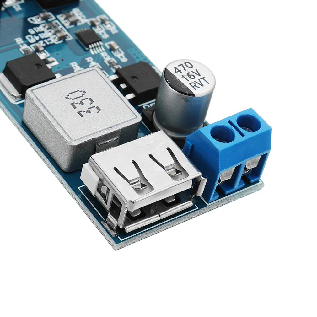 Hailege 2pcs 24V/12V to 5V/5A Power Module DC-DC Step-Down Power Supply Converter with USB Port - Image 3