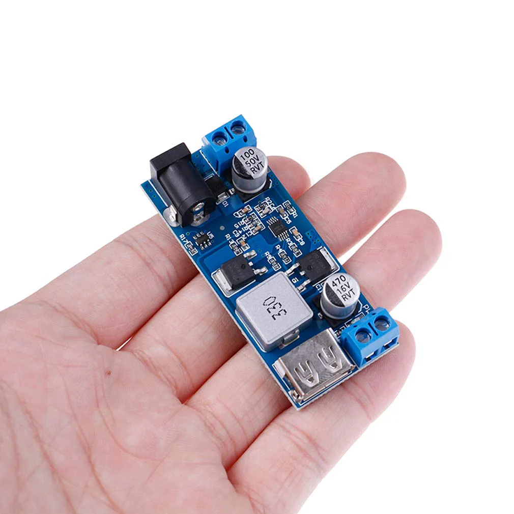 Hailege 2pcs 24V/12V to 5V/5A Power Module DC-DC Step-Down Power Supply Converter with USB Port - Image 4