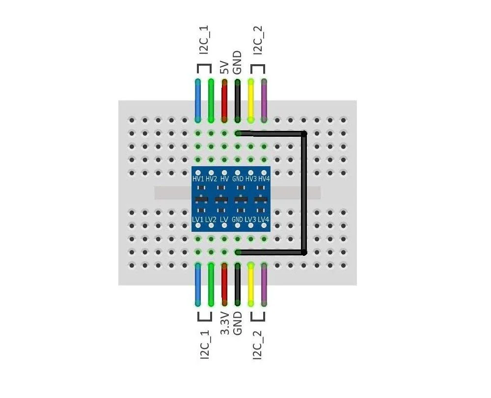Hailege IIC I2C Logic Level Converter Bi-Directional Module 5V 3.3V Level Converter Adapter Pack of 10 - Image 6