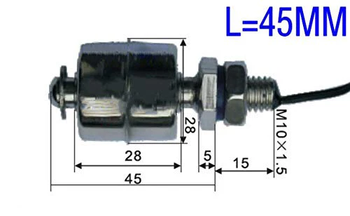 HALJIA Float Switch, Liquid Water Level Sensor, Stainless Steel, Vertical Float Switch, for Electrical, Drainage, Level Control and Alarm L = 45 mm - Image 4