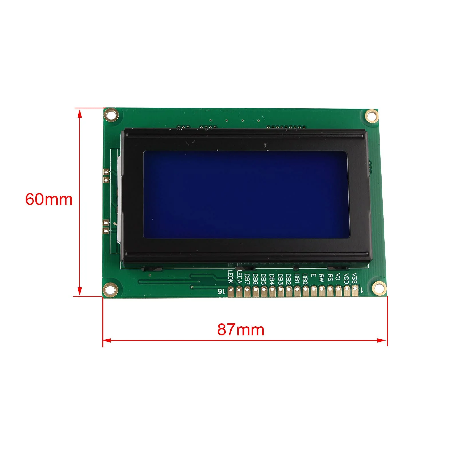 HALJIA LCD 1604 16x4 Character Blue Display Module Blue Backlight Display Board DC 5V Compatible with Arduino Raspberry Pi - Image 5