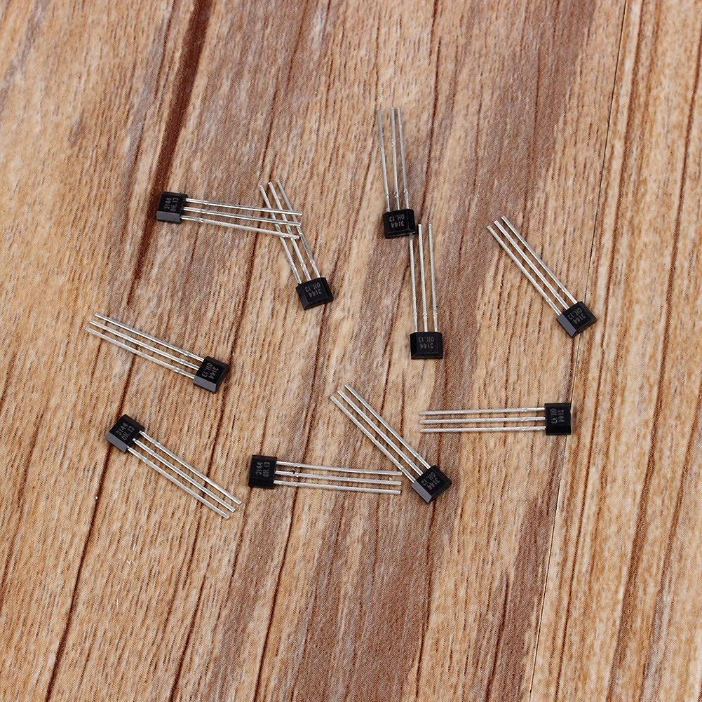 Hall Effect Sensor, 10pcs/lot A3144 3144E OH3144E Ratiometric Linear Hall Effect Sensor Magnetic Detector Switch TO-92UA 3-Pin SIP - Image 6
