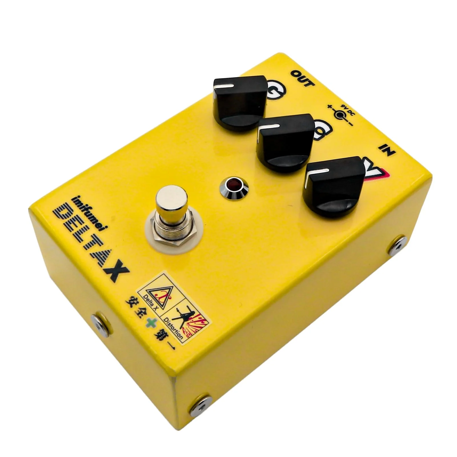 Hand-made distortion Guitar Pedal Distortion+ PEDAL True Bypass, DC 9V, Pedal for Electric Guitar yellow