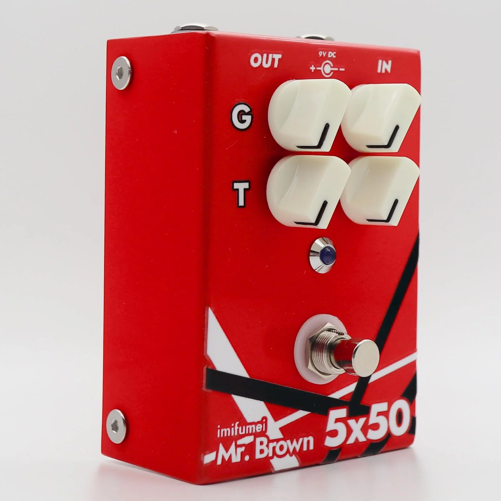 Hand-made distortion Pedal, classic High Gain distortion Guitar Pedal from Crunch to Heavy Metal, True Bypass, DC 9V, Pedal for Electric Guitar RED - Image 3