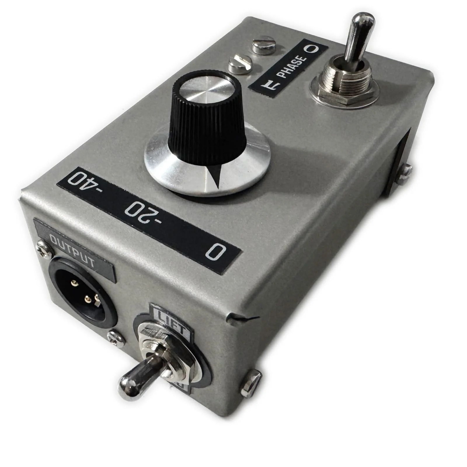 Hand-Made Guitar Effect Pedal High-Performance DI Passive Direct Box Unit Hum Eliminator w/Input Attenuator, 1/4'' Impedance Transformer Connector to Balanced & Unbalanced XLR