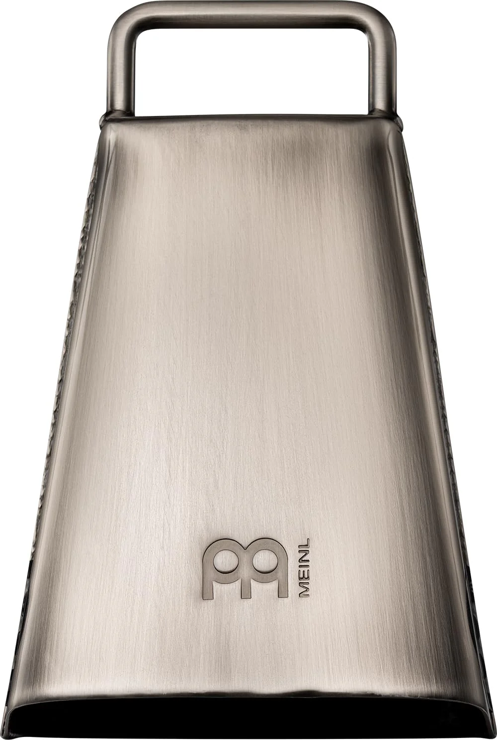 Handheld Cowbell with Holder, 6 1/4" Hand Brushed Steel — NOT MADE IN CHINA — Low Pitch, 2-YEAR WARRANTY 6 1/4" - Image 2