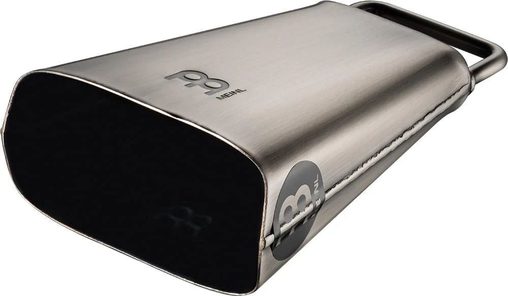 Handheld Cowbell with Holder, 6 1/4" Hand Brushed Steel — NOT MADE IN CHINA — Low Pitch, 2-YEAR WARRANTY 6 1/4" - Image 5