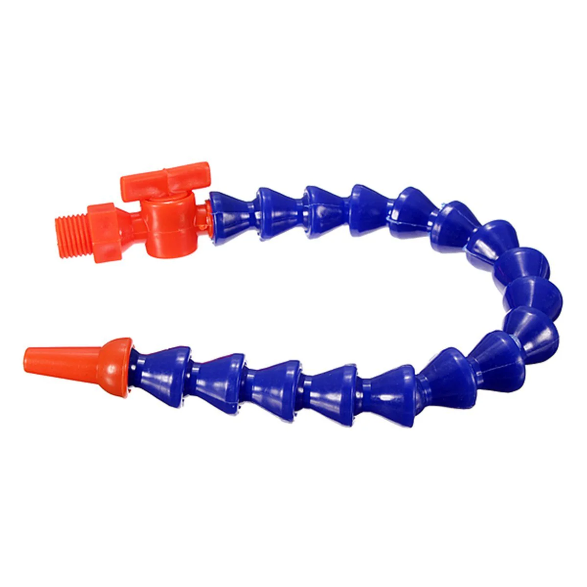 Haobase 1 x Plastic Flexible Water Oil Coolant Hose Round Nozzle with Switch Valve 300 mm