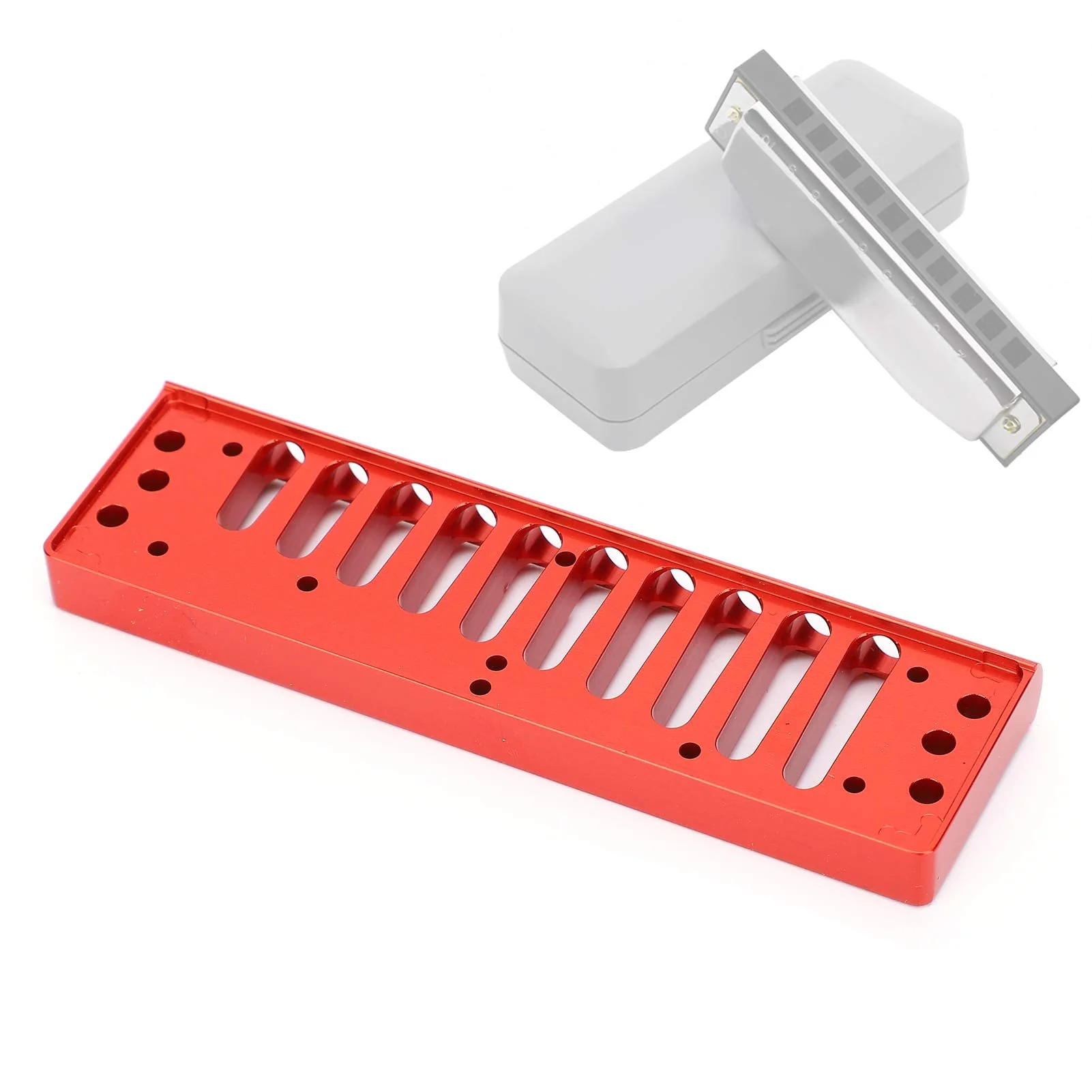 Harmonica Comb for SP20 Aluminum Aalloy 10 Hole Blues Hormonica Comb Parts Musical Instrument Parts - Image 5