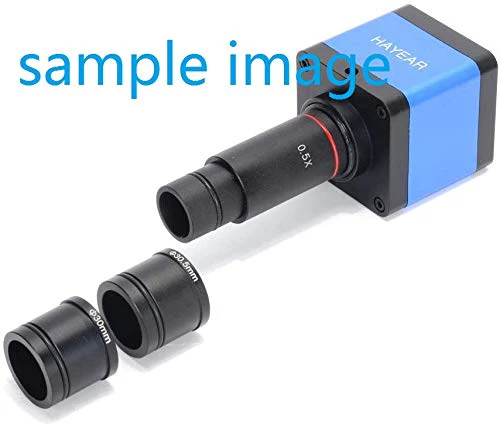 HAYEAR 0.5X Reduction Lens Eyepiece Lens 23.2mm Mounting with 30mm 30.5mm Ring Adapter Applicable for Biomicroscope Stereo Microscope - Image 3