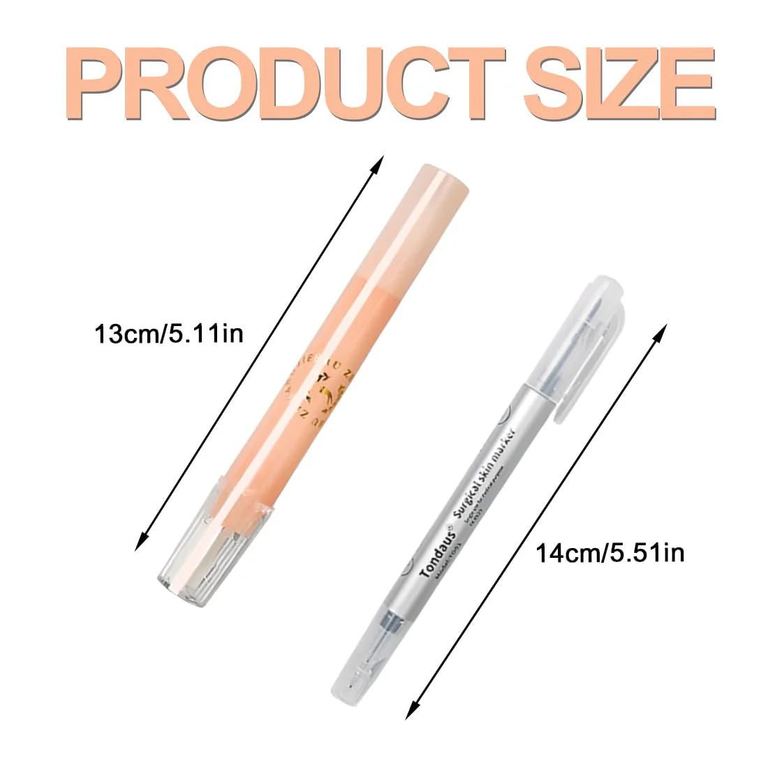 HAZMA 1 Tattoo Pen Set Includes a Double-Headed Tattoo Pen and a Tattoo Eraser, Temporary Tattoo Markers for Skin, Tattoo Pens for the Skin, Skin Marking Pen - Image 2
