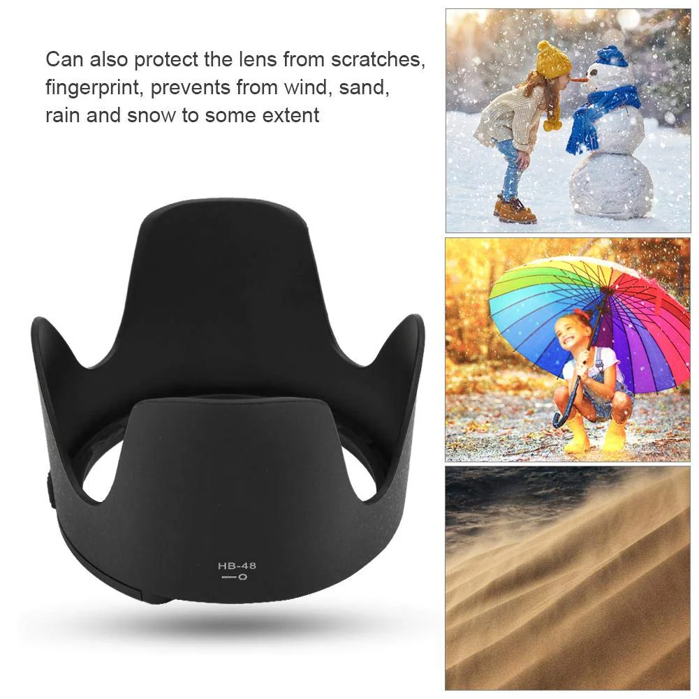 HB 48 Camera Lens Hood for Camera Mount Lens Hood Replacement Lens Protector Lens Adapter for AF S 70 200mm f2.8 G VR II Lens - Image 3
