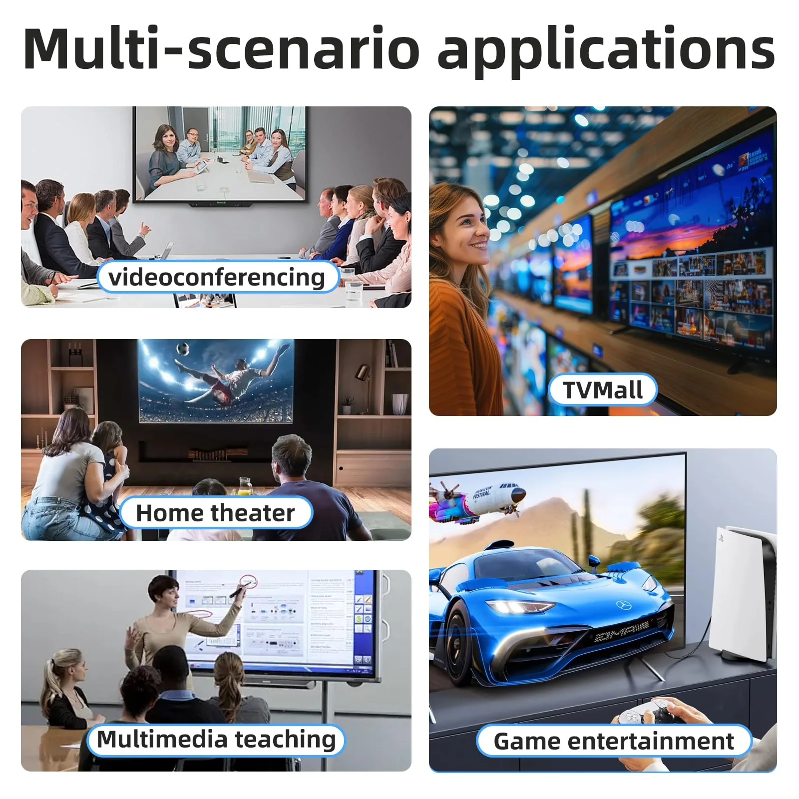 HDMI 2.1 Switch 3 in 1 Out 8k60Hz,3 Port HDMI Switcher 4K@144Hz, 48Gbps,VRR, Dynamic HDR, HDCP 2.3，for PS5/Xbox Series X/Apple TV 8K/Roku Ultra/Fire Stick 8K Max - Image 9