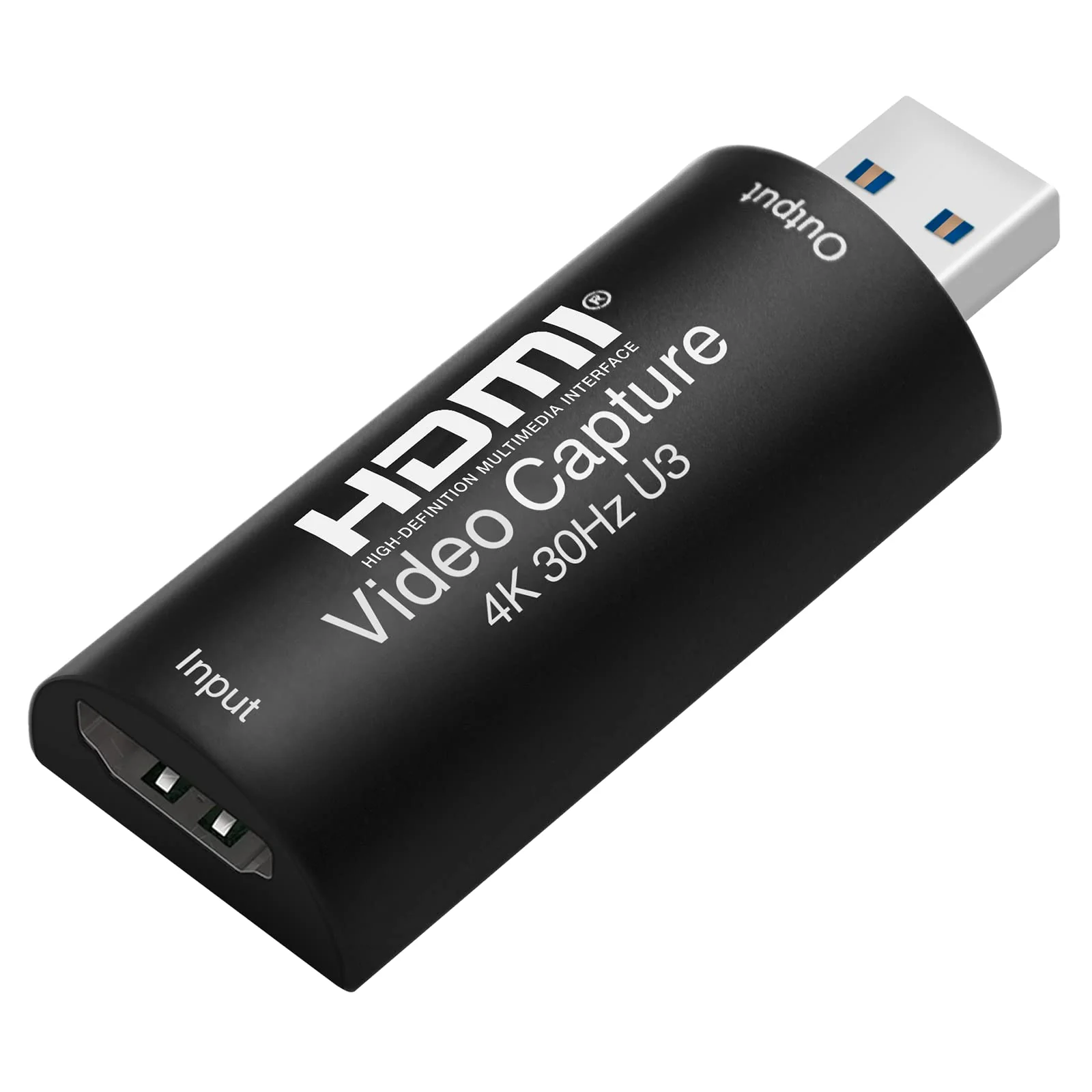 HDMI to USB 3.0 Video Capture Card, Cam Link 1080P60 Game Capture Card Device for Streaming Recorder, Live Broadcasting, Compatible with Nintendo Switch,Xbox,PS4 (VLC/OBS/Amcap) UCH701 USB 3.0 4K HDMI Video Capture Card