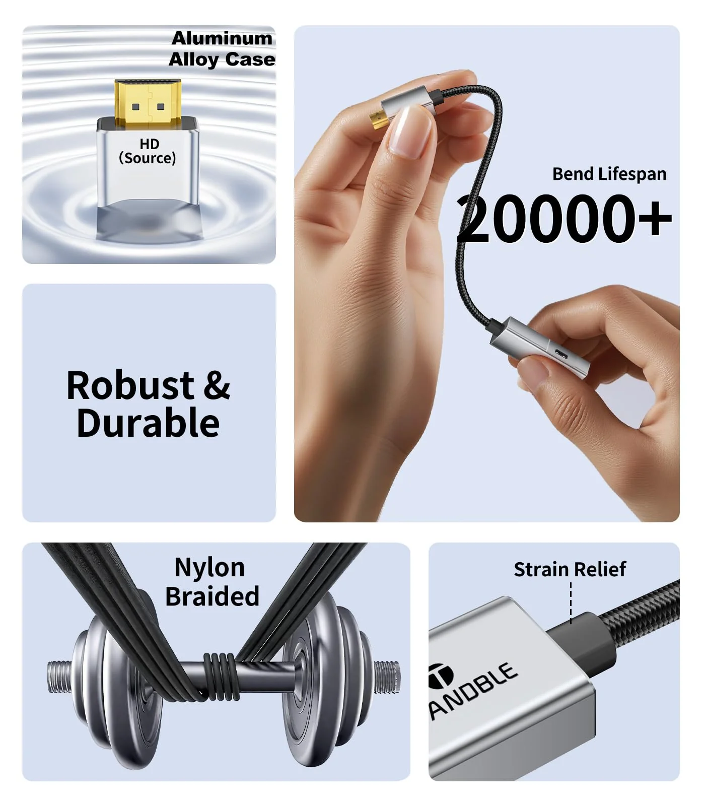 HDMI to USB C Adapter 4K60Hz, Unidirectional HDMI Male (Source) to USB C Female (Display) for Portable Monitor, AR Glasses XREAL One/Air 2 Pro/VITURE Pro/Rokid, PS4/5, Xbox, Switch, ROG Ally - Image 6