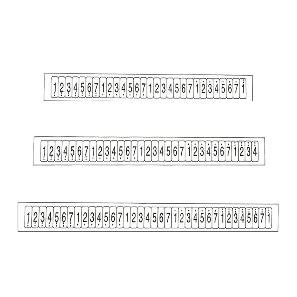 Healifty 1 Pcs Piano Stickers for Keys Piano Keyboard Stickers for 61 54 49 Keys Color Black Transparent Piano Numbered Musical Notation Stickers - Image 7