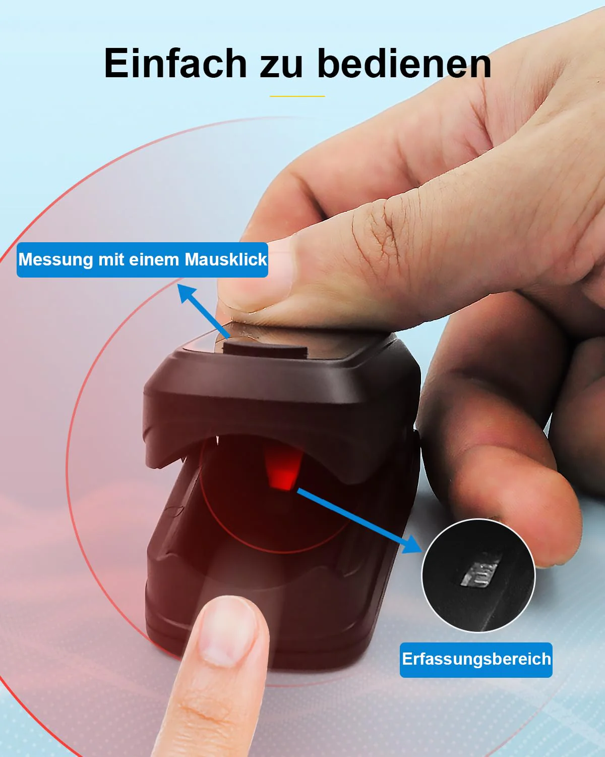 HealthTree Blood Oxygen Monitor Finger for Adults Portable Oxygen Monitor with OLED Screen Includes Lanyard black - Image 6