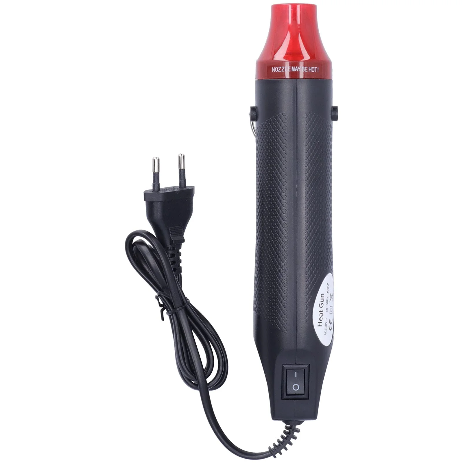Heat Guns, 300 W ABS Shell 200 °C Hand Hot Air Blower for DIY Heat Shrink Film Embossed Powder Stamp (European Standard 230 V) European standard 230V