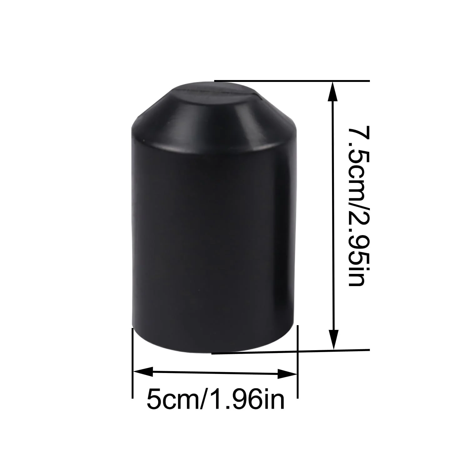 Heat Shrink Tube Heat Shrink Caps 50 mm Warm Shrink End Cap Waterproof Insulation Protection for Cable End Pack of 4 (50 mm) - Image 2