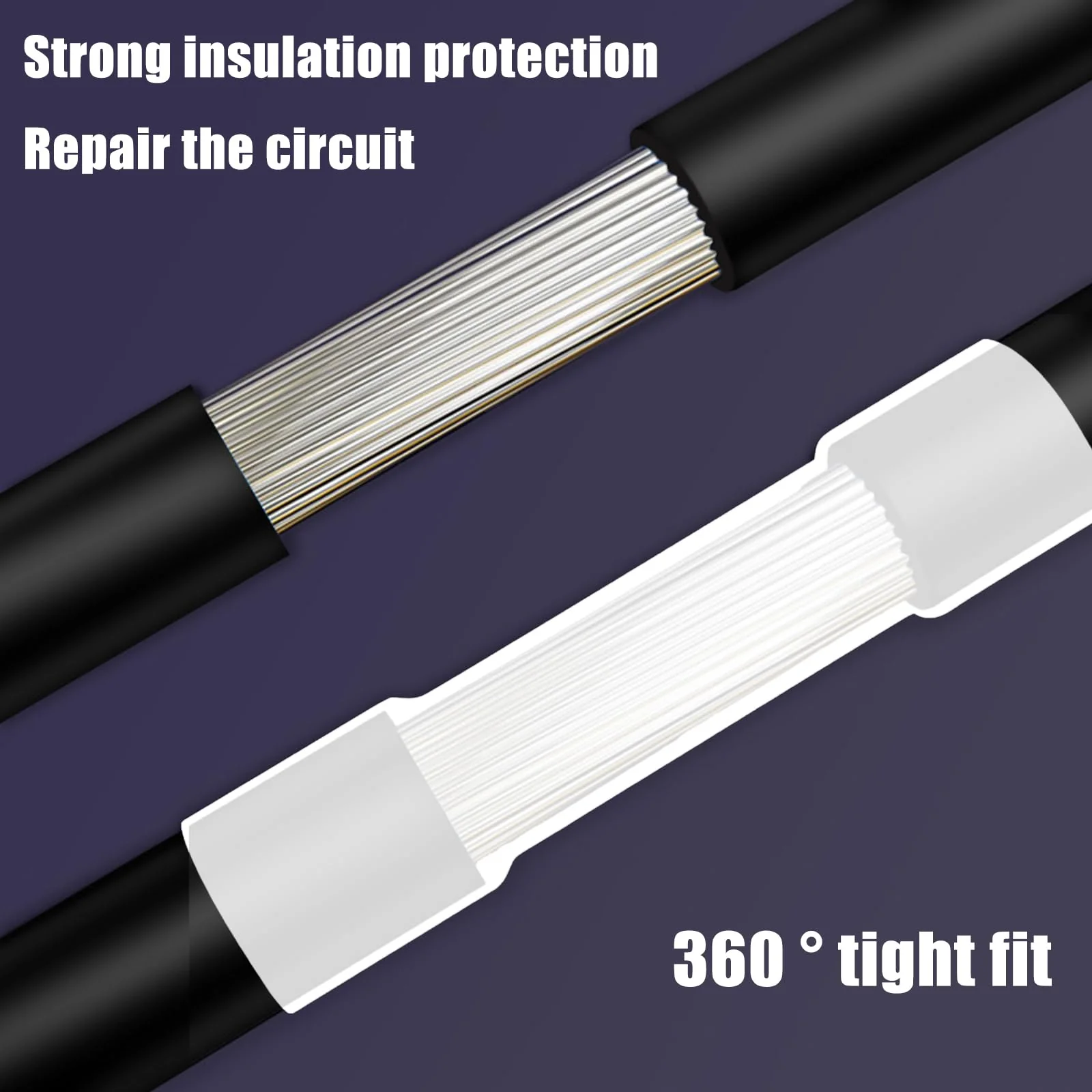 Heat Shrink Tube Set, Waterproof Heat Shrink Connectors in 6 Sizes, Transparent, Ideal for Electrical Insulation and Cable Repairs, Pack of 150 - Image 3