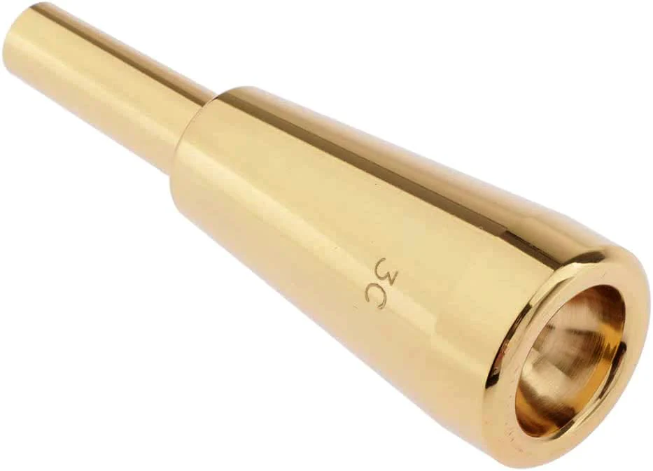 Heavy-Duty Trumpet Mouthpiece 3C Mouthpiece Compatible for Professional Players 9.8mm Outer Diameter
