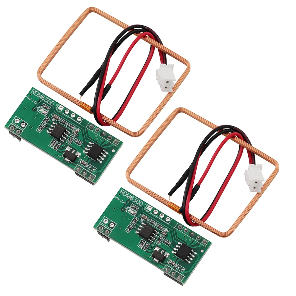 Heevhas RDM630 125 KHZ EM4100 Radio Frequency Identification Reading Module Read Module UART Serial Output DC 5V (Pack of 2)