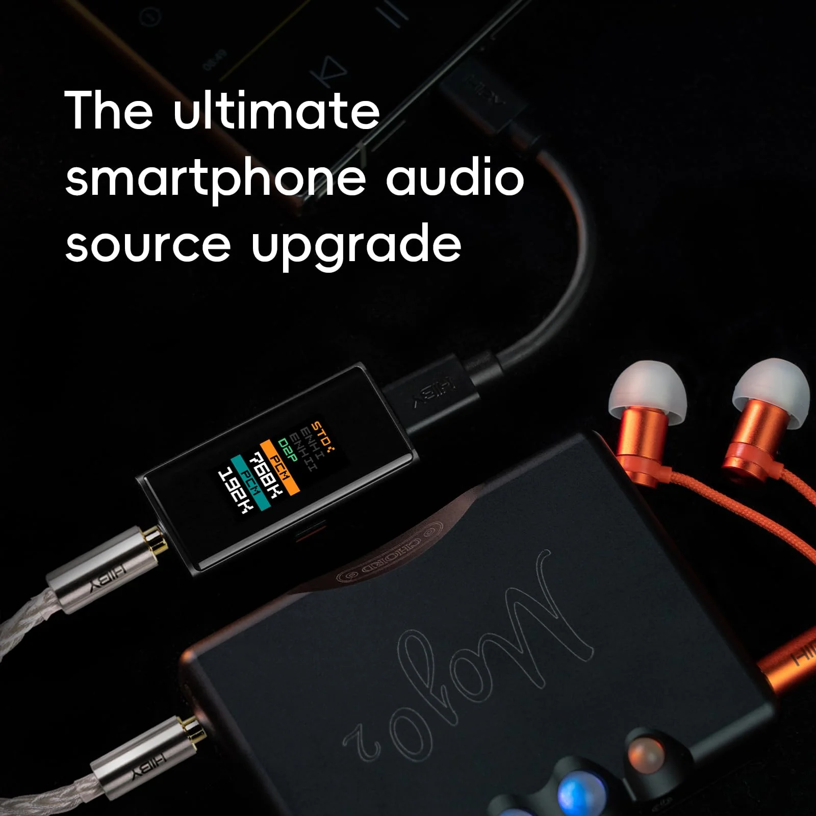 HiBy UC10 USB-C to Coaxial S/PDIF Digital Audio Converter 3 Level Digital Signal Gain Digital Signal Cleanup USB Audio Input 3.5mm Port Coaxial Digital Output - Image 2