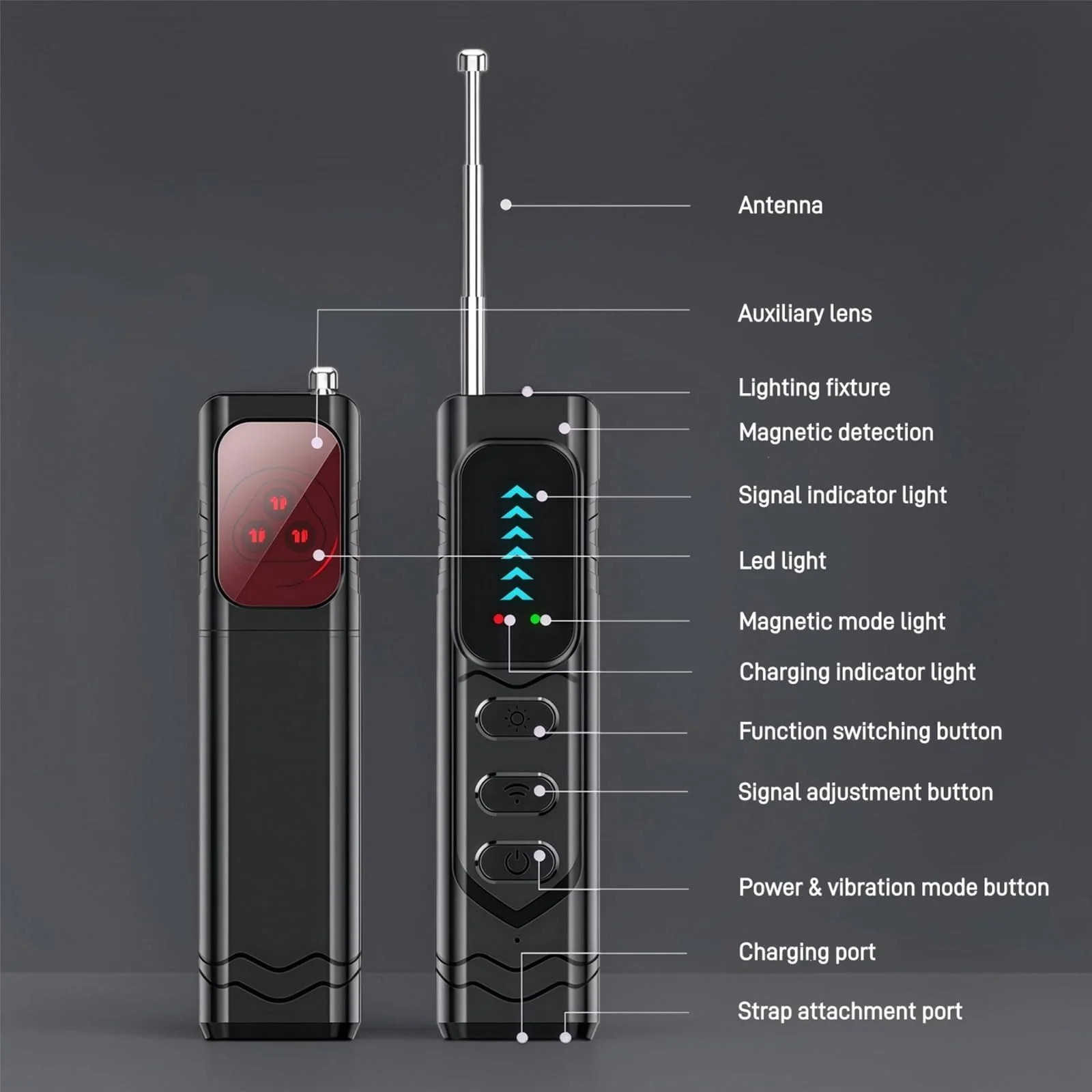 Hidden Camera Detectors,Anti-Spying Device,Portable GPS Tracker Detector and Bug Sweeper Device,Wireless Signal and RF Scanner,Hidden Camera Finder for Travel,Hotels,Home,Office,Car - Image 7