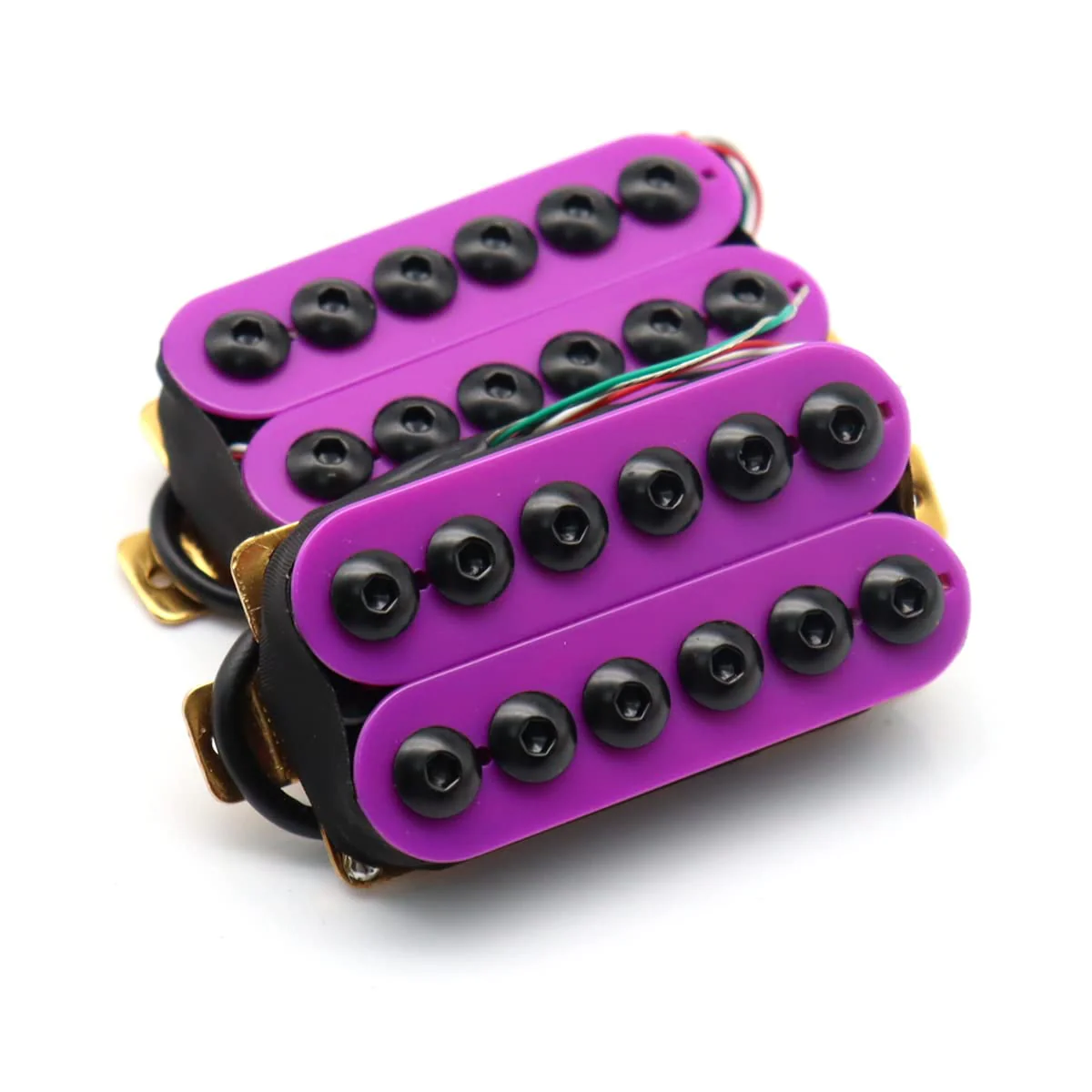High Output Invader style Guitar Humbucker Pickups Ceramic Magnet Neck and Bridge Pickups For Electric Guitar Parts (Purple) Purple - Image 2