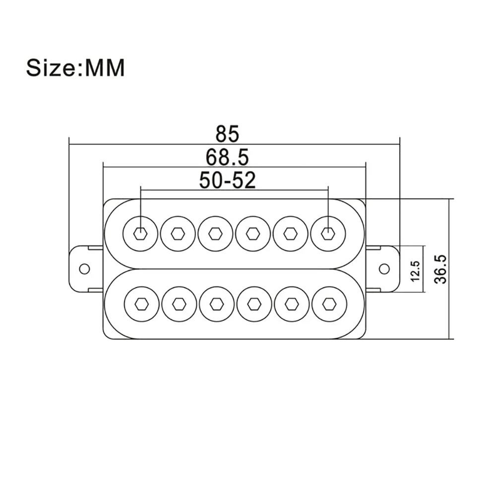 High Output Invader style Guitar Humbucker Pickups Ceramic Magnet Neck and Bridge Pickups For Electric Guitar Parts (Purple) Purple - Image 6