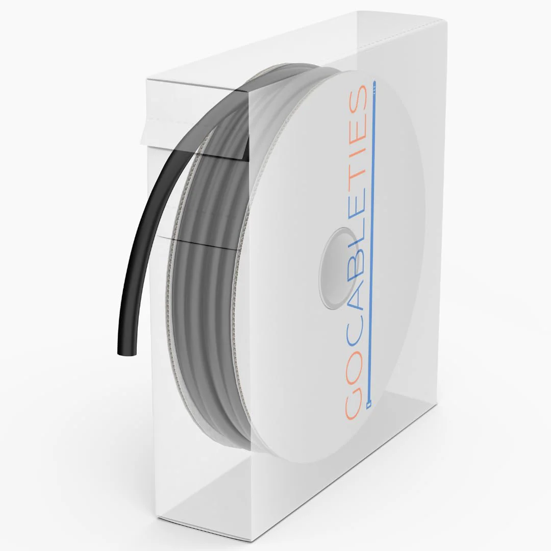 High Quality 2:1 Ratio Mini Heat Shrink Tubing Roll, Inner Diameter Range, Lengths and Colours, High Quality Cable Wrap by Gocableties Black 4,8 mm - Image 6