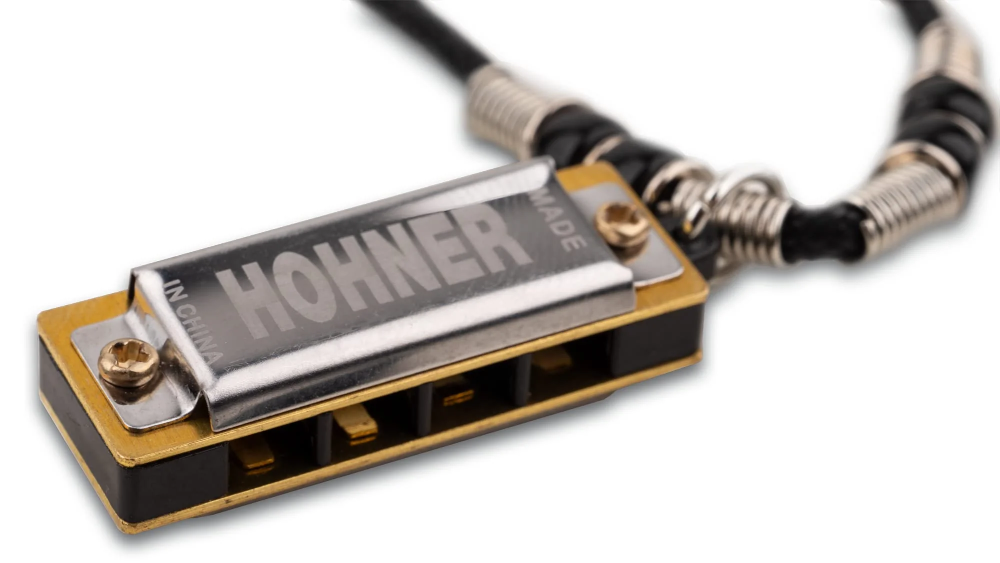 HOHNER Mini Harmonica Necklace Black black (black 19-3911tcx) - Image 10