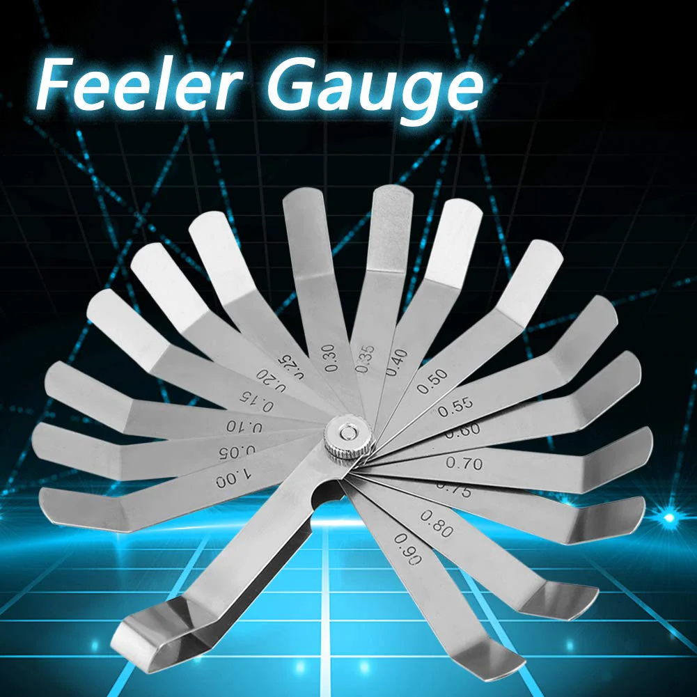 Honda Valve Adjustment Tool, Deosdum Metric Feeler Gauge Set, Stainless Steel, Curved Feeler Gauge Ruler, Welding Inspection Tool, 0.05 1.00mm Offset Feeler Gauge - Image 8