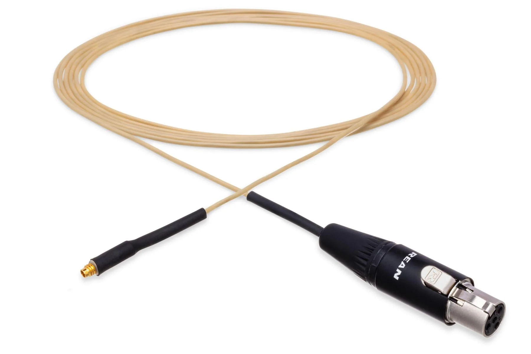 Hosa Mogan CABLE-BG-1SH 1.2 Millimeter Cable in Beige Compatible with Shure Transmitters