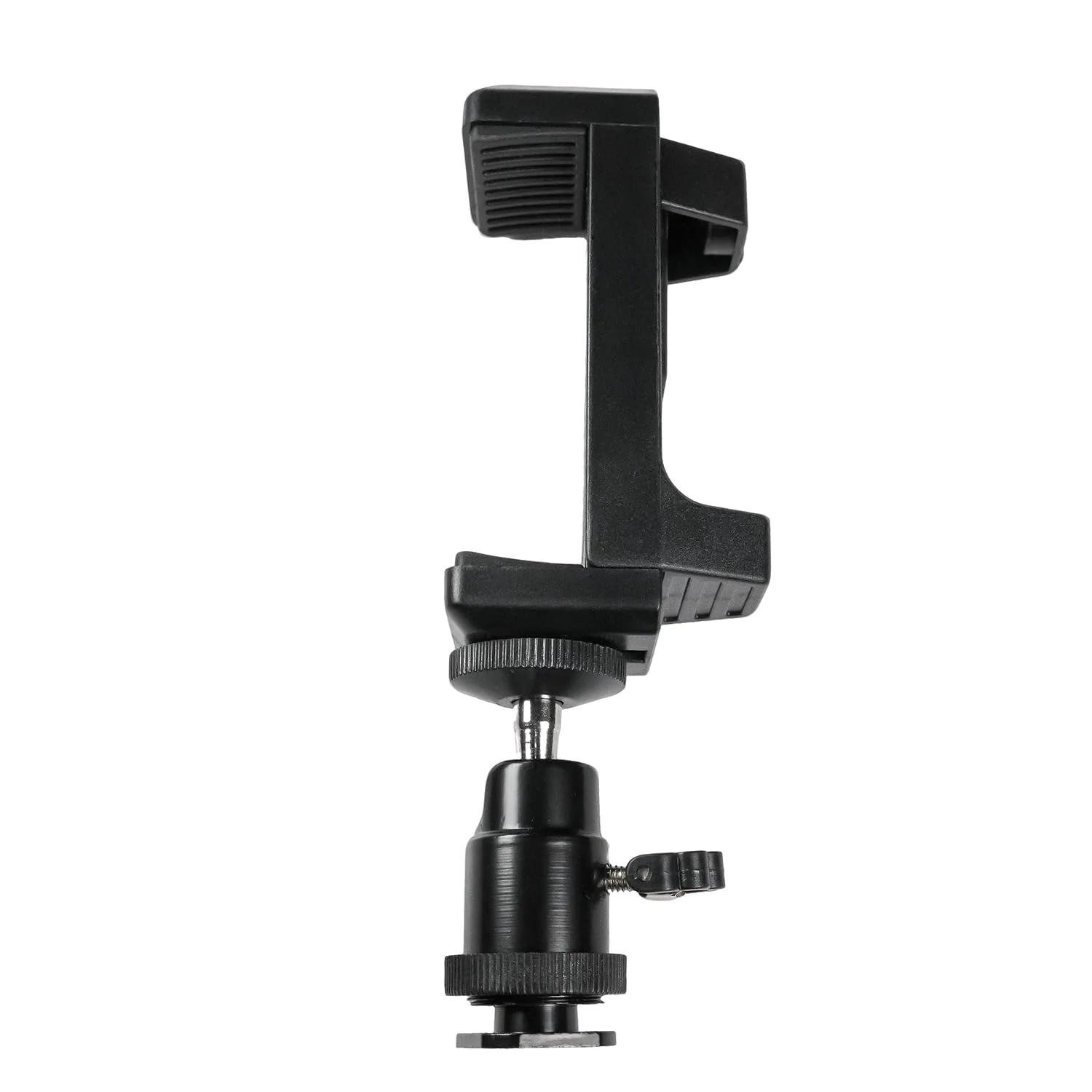 Hot Shoe Phone Mount for Camera, Ball Head Adapter with Phone Clamp - 360° Rotatable Smartphone Holder for DSLR/Mirrorless/Action Cam Live Streaming - Image 2