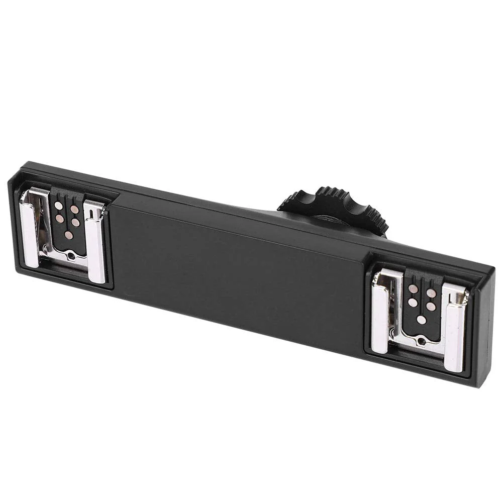 Hot Shoe Splitter, Hot Shoe Flash Light Bracket Ultralight Hot Shoe Extension Bar Mount Hot Shoe Mount Plate Adapter for SLR Camera Camcorder (for SLR (for - Image 3
