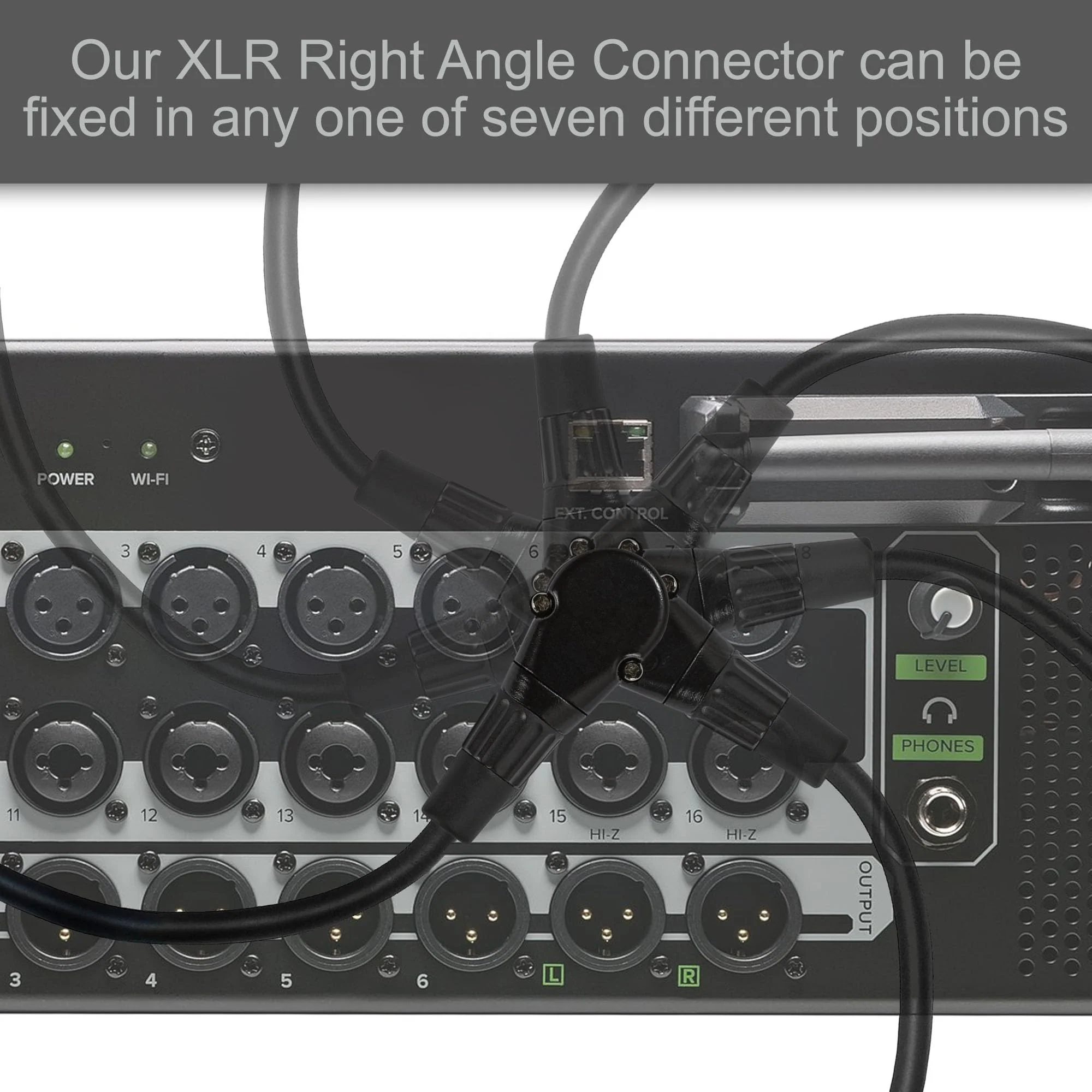 HQRP 2-Pack XLR to XLR Cable 3 Feet, 3-Pin XLR Male Straight to 3-Pin XLR Female Right Angle Cord for Speaker, PA System, PVC Jacket, Mic Cord, XLR Speaker Cable, XLR Microphone Cable, 3 Ft, Black - Image 7