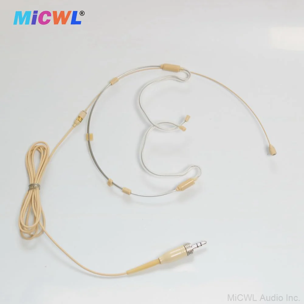 HSP6000 Foldable Headset HeadMic Microphone for Sennheiser G2 G3 G4 BeltPack Wireless 3.5mm Stereo Lock Detachable Dual Ear Hook - Image 2