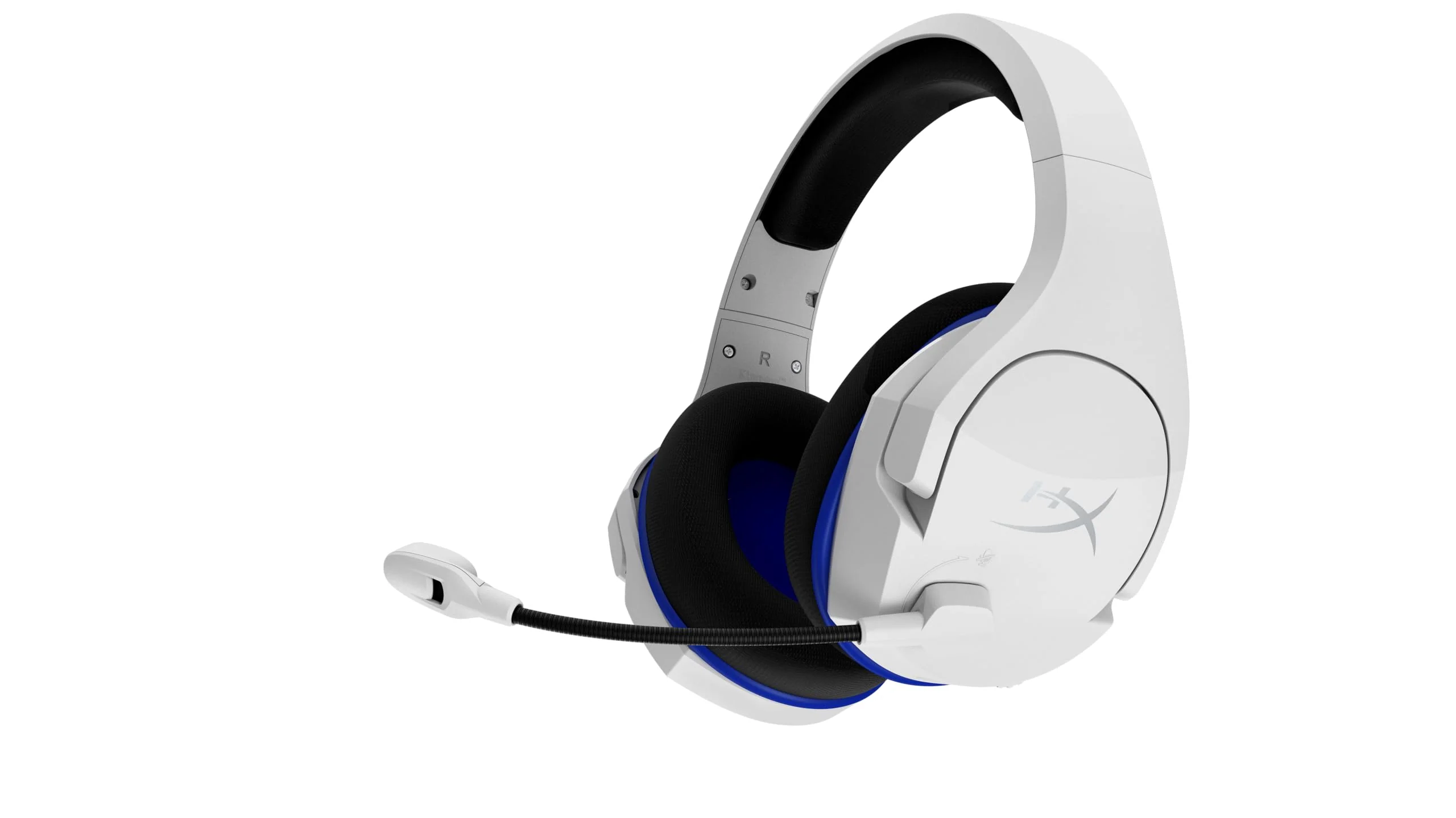 HyperX HHSS1C-KB-WT/G Cloud Stinger Core β Wireless Gaming Headset, for PS4, PS5, PC, Lightweight, Durable Steel Sliders, Noise-Cancelling Microphone - White