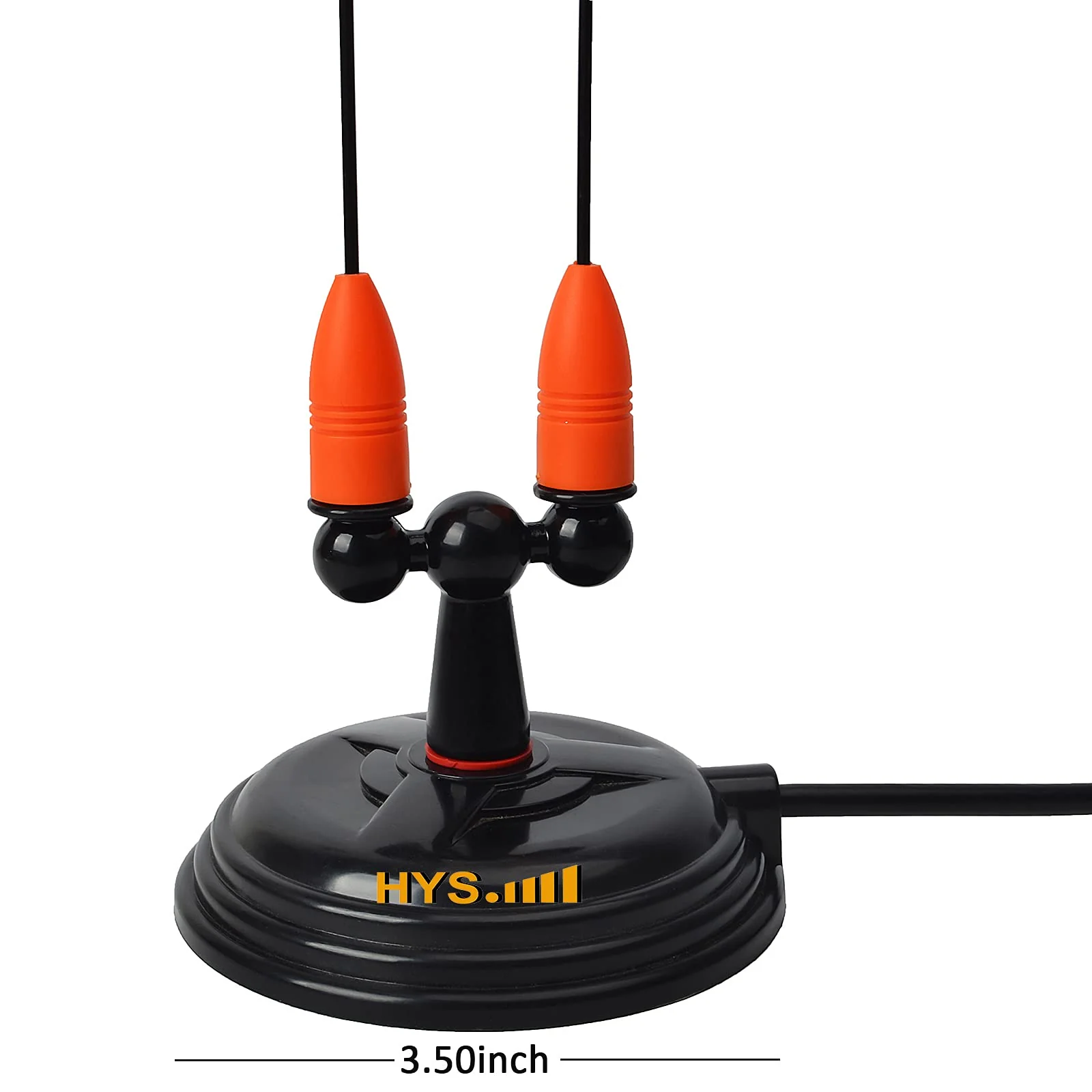 HYS Amateur Antennas Dual-Band VHF 144/UHF 430MHz Magnetic Base Mobile Antenna W/13 ft RG58 Coax Cable UHF-male/PL259 for Motorola Kenwood Midland SO239 Mobile Radios (Orange&Black) Orange&Black - Image 4
