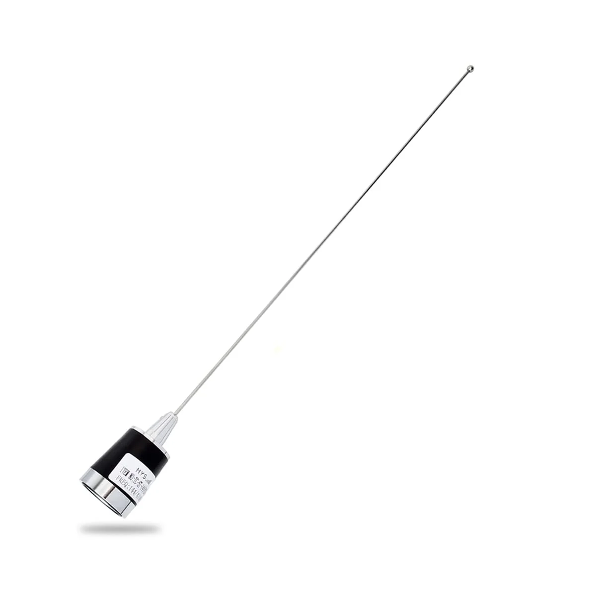 HYS Dual Band NMO Antenna, 21Inches 2.15dBi 144/430MHz 100Watt Whip for Yaesu Motorola ICOM Kenwood Mobile Radios Transceiver silver