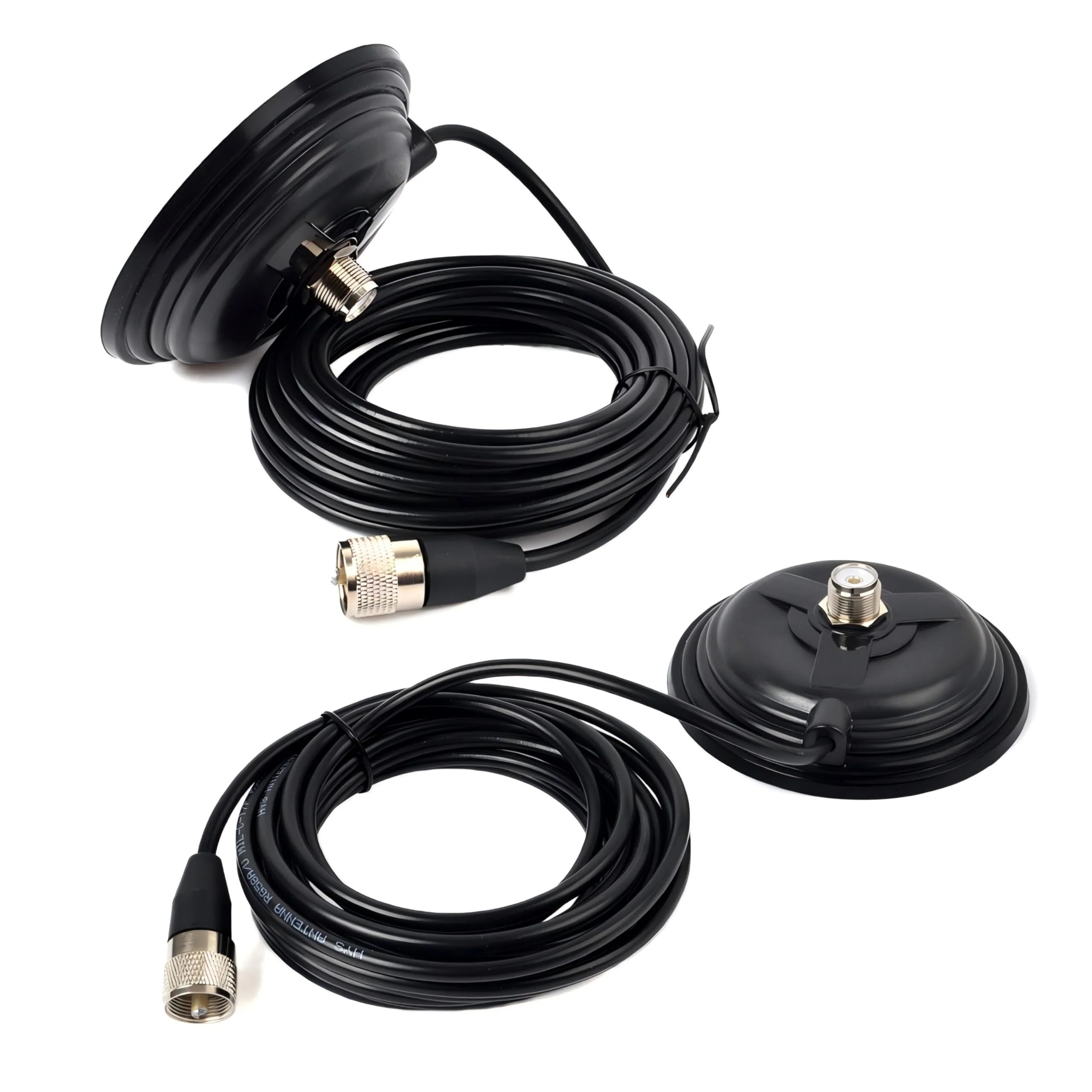 HYS TC-110M CB/VHF/UHF/HF Ham Radio Antenna Magnet Mount SO-239 Connection Style W/5M(16.4ft) RG58 Coaxial Cable PL-259 Plug - Image 6