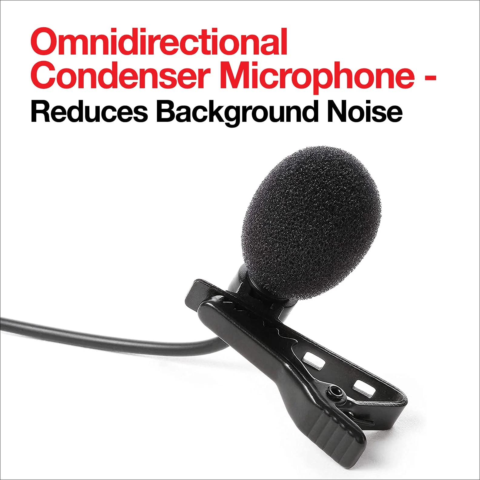 IK Multimedia iRig Mic Lav Lapel Microphone, omnidirectional Condenser lavalier Microphone with 1/8" TRRS Jack, Headphone Out and Daisy-Chaining for iPhone, iPad, Android, Mac, PC Single - Image 2