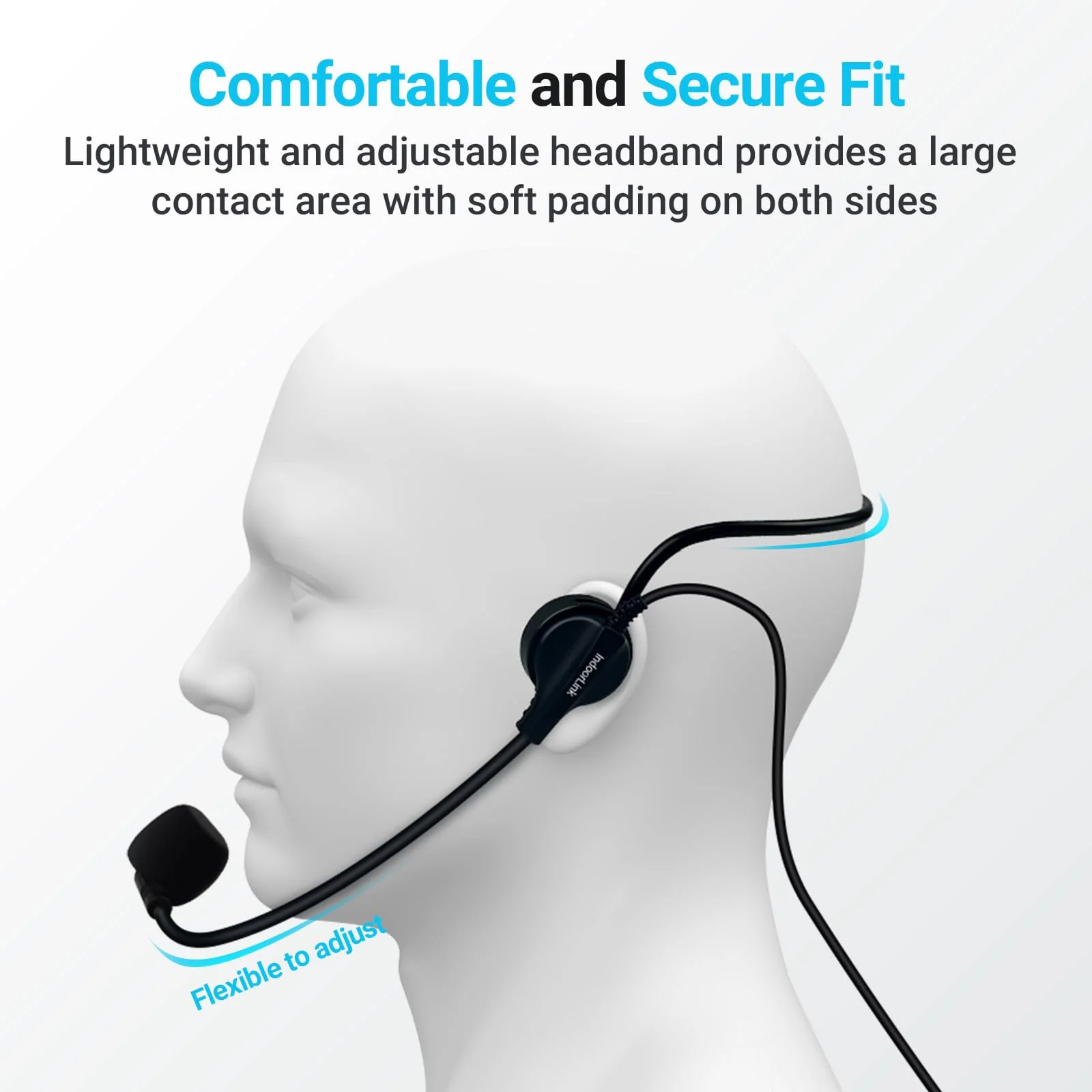 IndoorLink Headworn Microphone for Churches, Factory/Museum Visit, Exhibition, Court. - Image 4