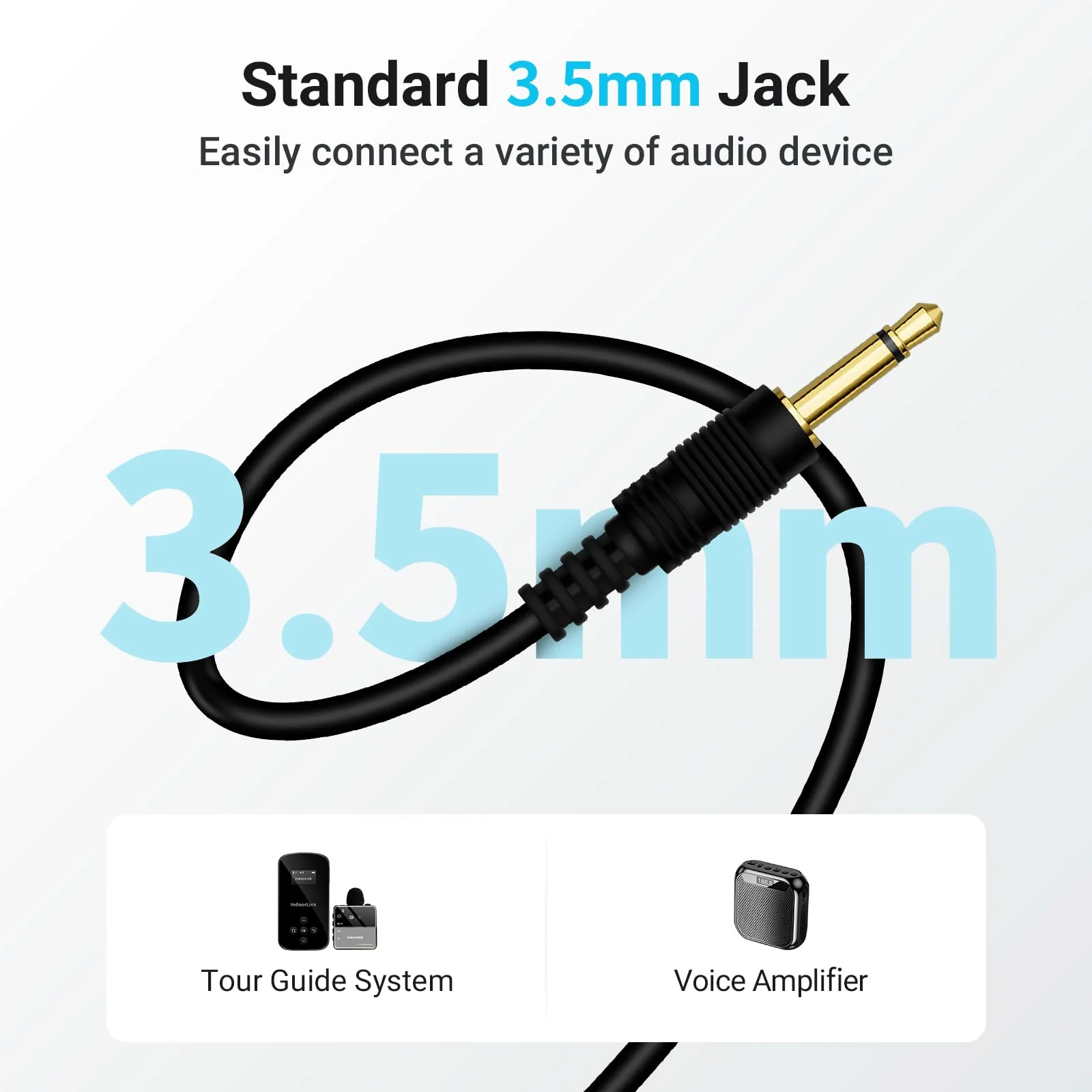 IndoorLink Headworn Microphone for Churches, Factory/Museum Visit, Exhibition, Court. - Image 5