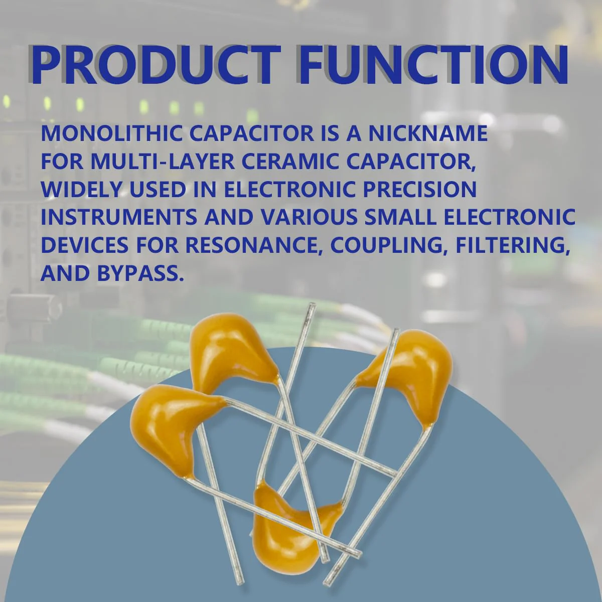 Innfeeltech 100pcs 50V 100nF Monolithic Ceramic Capacitor Yellow Electronic Accessories for Computer and Phone 44NF - Image 4