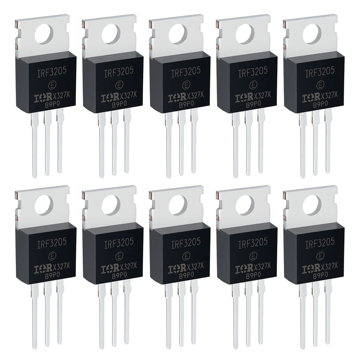 Innfeeltech MOSFET Transistors IRF3205 110A 55V Field Effect Tubes N-Channel To-220 Power MOSFET Field Effect Transistor Rectifier Pack of 10 IRF3205, 110A 55V