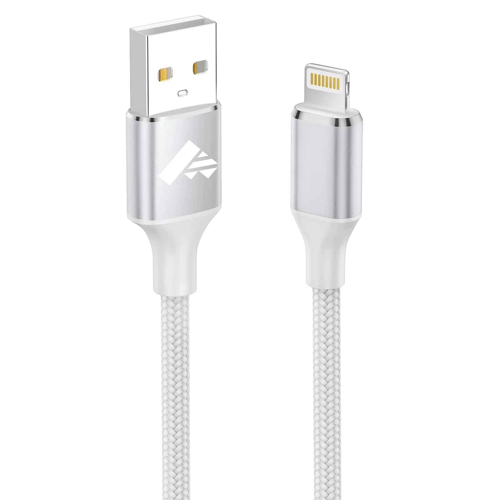 iPhone Charging Cable, Lightning Cable 2 m iPhone Charging Cable Fast Charging Cable MFi Certified iPhone Cable Fast USB Lightning Cable for iPhone 14 13 12 11 Pro Max Mini XS XR X 8 7 6 6s Plus 5 SE iPhone Ladekabel 2M White